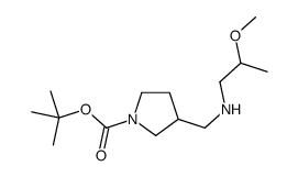 1-Boc-3-[(2-甲氧基丙基氨基)-甲基]-吡咯烷结构式