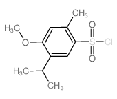 5-异丙基-4-甲氧基-2-甲基-苯磺酰氯结构式