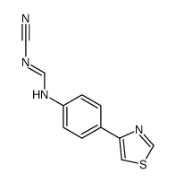 N-cyano-N'-[4-(1,3-thiazol-4-yl)phenyl]methanimidamide结构式