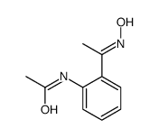 N-[2-(N-hydroxy-C-methylcarbonimidoyl)phenyl]acetamide Structure