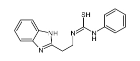 1-[2-(1H-benzimidazol-2-yl)ethyl]-3-phenylthiourea结构式