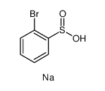Benzenesulfinic acid, 2-bromo-, sodium salt (1:1)结构式