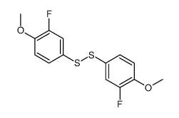 1,2-Bis(3-fluoro-4-methoxyphenyl)disulfane Structure