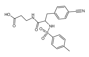 N-(Nα-Tosyl-4-cyanphenylalanyl)-β-alanin结构式