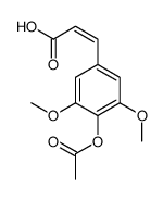 (2E)-3-(4-Acetoxy-3,5-dimethoxyphenyl)acrylic acid Structure