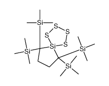 trimethyl-[6,9,9-tris(trimethylsilyl)-1,2,3,4-tetrathia-5-silaspiro[4.4]nonan-6-yl]silane Structure
