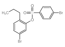 Benzenesulfonic acid,4-bromo-, 5-bromo-2-propylphenyl ester结构式