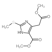 methyl 5-(methoxycarbonylmethyl)-2-methylsulfanyl-1H-imidazole-4-carboxylate Structure