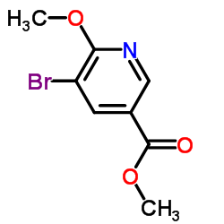5-溴-6-甲氧基烟酸甲酯结构式