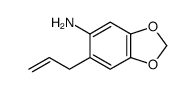 6-prop-2-enyl-1,3-benzodioxol-5-amine结构式