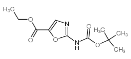 Ethyl 2-((tert-butoxycarbonyl)amino)oxazole-5-carboxylate Structure