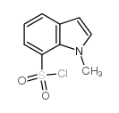 1-甲基-1H-吲哚-7-磺酰氯结构式