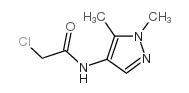2-氯-n-(1,5-二甲基-1H-吡唑-4-基)乙酰胺结构式