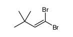 1,1-dibromo-3,3-dimethylbut-1-ene Structure