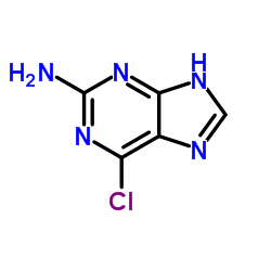 2-Amino-6-chloropurine structure