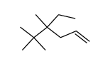 4-ethyl-4,5,5-trimethyl-hex-1-ene结构式