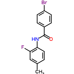4-Bromo-N-(2-fluoro-4-methylphenyl)benzamide结构式
