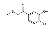 3',4'-dihydroxy-2-(methylthio)acetophenone Structure