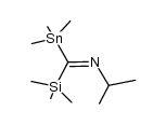 N-((trimethylsilyl)(trimethylstannyl)methylene)propan-2-amine Structure