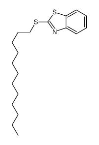 2-dodecylsulfanyl-1,3-benzothiazole structure