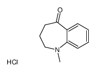 1-methyl-1,2,3,4-tetrahydro-benz[b]azepin-5-one, hydrochloride结构式