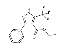 ethyl 5-phenyl-3-(trifluoromethyl)-1H-pyrazole-4-carboxylate Structure