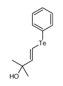 2-methyl-4-phenyltellanylbut-3-en-2-ol结构式