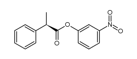 (-)-(R)-m-nitrophenyl α-phenylpropionate Structure