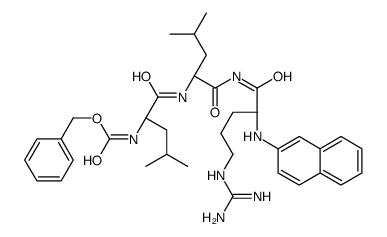 N-carbobenzoxyleucyl-leucyl-arginine-2-naphthylamide结构式