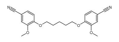 2,2'-dimethoxy-4,4'-dicyano-α,ω-diphenoxypentane结构式