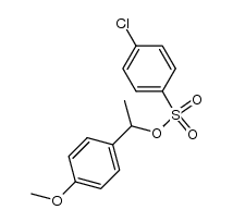 1-(p-methoxyphenyl)ethyl p-chlorobenzenesulfonate结构式