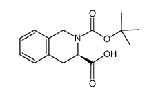 Boc-D-四氢异喹啉-3-羧酸结构式