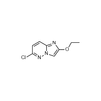 6-氯-2-乙氧基咪唑并[1,2-b]哒嗪结构式