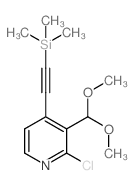 2-Chloro-3-(dimethoxymethyl)-4-((trimethylsilyl)-ethynyl)pyridine Structure