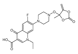 N-((4-methyl-5-methylene-2-oxo-1,3-dioxolan-4-yl)oxy)norfloxacin Structure