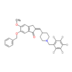 1-(Benzyl-d5)-4-[(6-benzyloxy-5-methoxy-1-indanone)-2-ylidenyl]methylpiperidine Structure