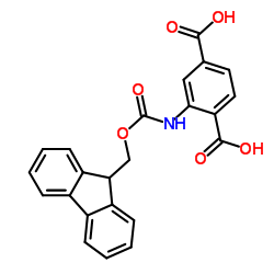 FMOC-2-AMINOBENZENE-1,4-DICARBOXYLIC ACID Structure