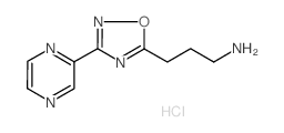 [3-(3-pyrazin-2-yl-1,2,4-oxadiazol-5-yl)propyl]amine hydrochloride Structure