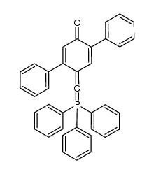 2,5-diphenyl-4-[(triphenylphosphoranylidene)methylene]cyclohexa-2,5-diene-1-one结构式