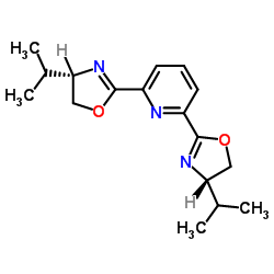 (S,S)-2,6-Bis(4-isopropyl-2-oxazolin-2-yl)pyridine Structure