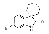 6'-溴-1',2'-二氢螺[环己烷-1,3'-吲哚]-2'-酮结构式