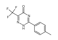 3-(p-tolyl)-6-trifluoromethyl-1,2,4-triazin-5(2H)-one结构式