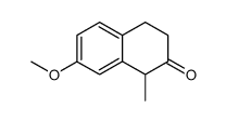 1-甲基-7-甲氧基-2-萘满酮结构式