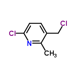 6-Chloro-3-(chloromethyl)-2-methylpyridine structure