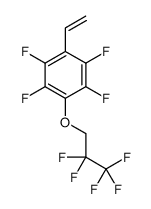 1-ethenyl-2,3,5,6-tetrafluoro-4-(2,2,3,3,3-pentafluoropropoxy)benzene结构式