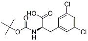 (R)-2-((叔丁氧羰基)氨基)-3-(3,5-二氯苯基)丙酸结构式