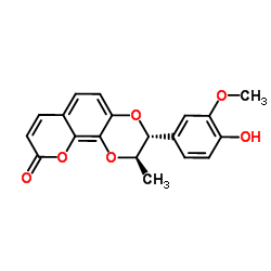6-去甲氧基-9'-去氧黄花菜木脂素A结构式