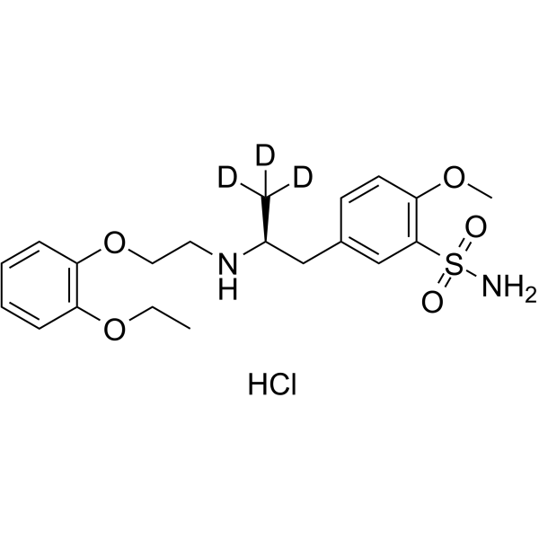(S)-Tamsulosin-d3 hydrochloride结构式