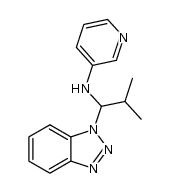 N-(1-(1H-benzo[d][1,2,3]triazol-1-yl)-2-methylpropyl)pyridin-3-amine结构式
