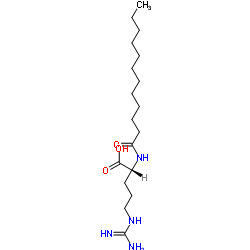 N-(1-羰基十二烷基)-D-精氨酸结构式
